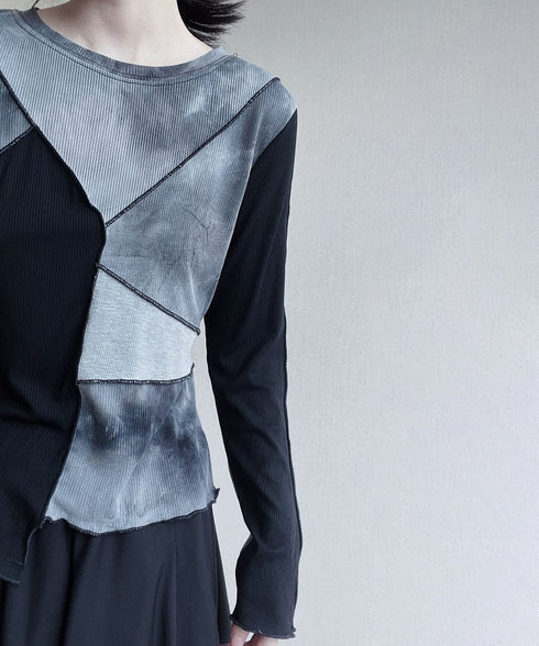 Boat-neck Blocking Top